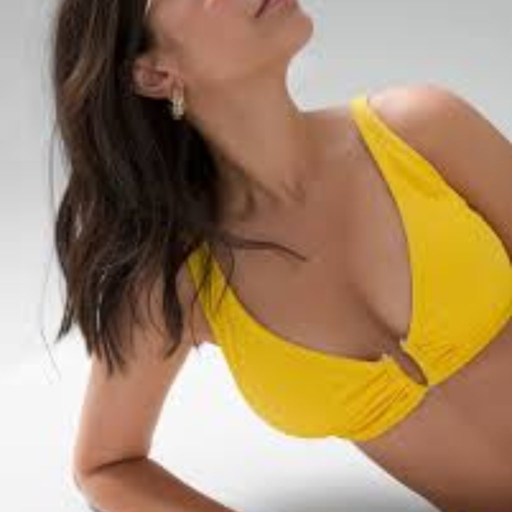 Blackhouse U Hook Yellow Swim Top Size Xs